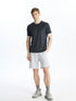 LC Waikiki Crew Neck Short Sleeve Men's Sports Textured T-Shirt